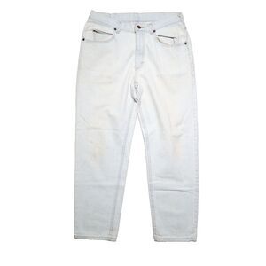 Vintage LEE Pants Jeans Men 34x30 Light Blue Wash USA 80s 90s Cotton Tapered